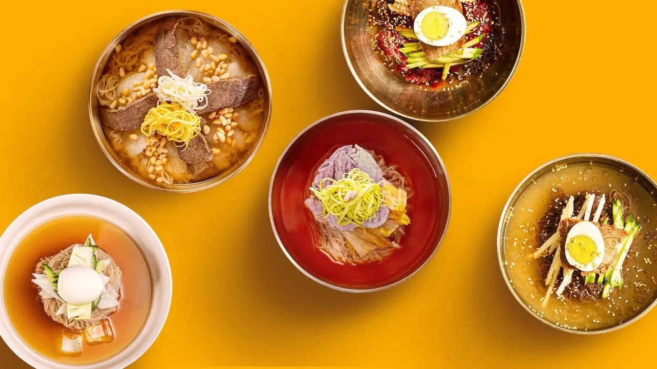 Korean Cold Noodle Rhapsody backdrop