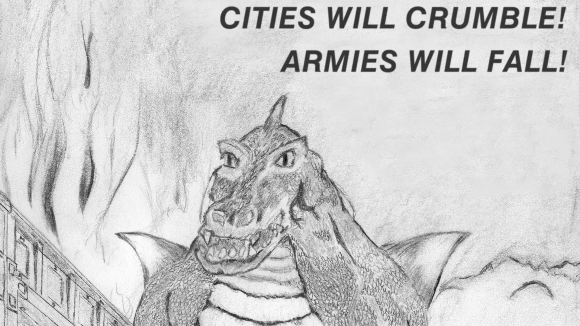 The Lizard of Death backdrop