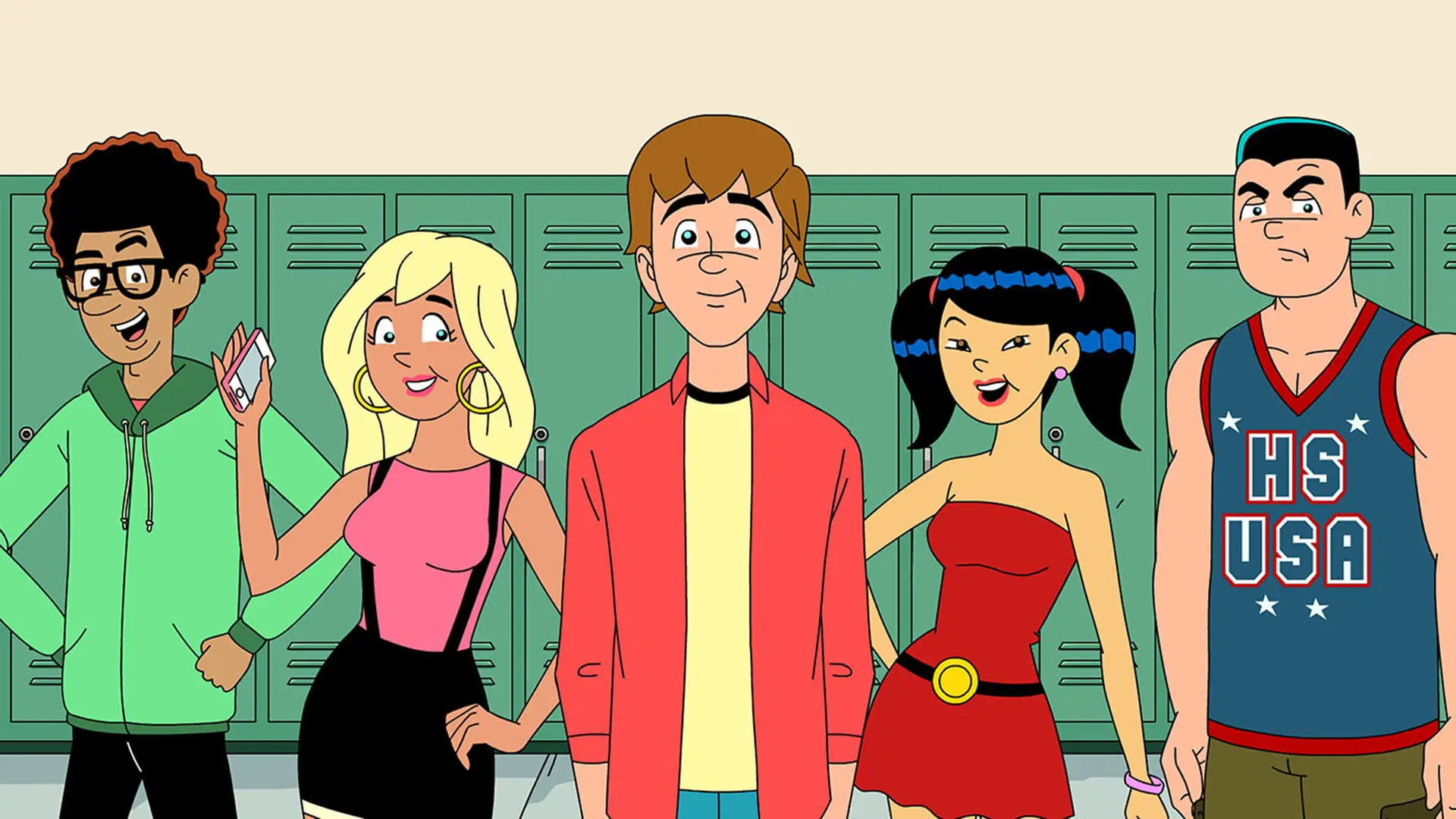 High School USA! backdrop