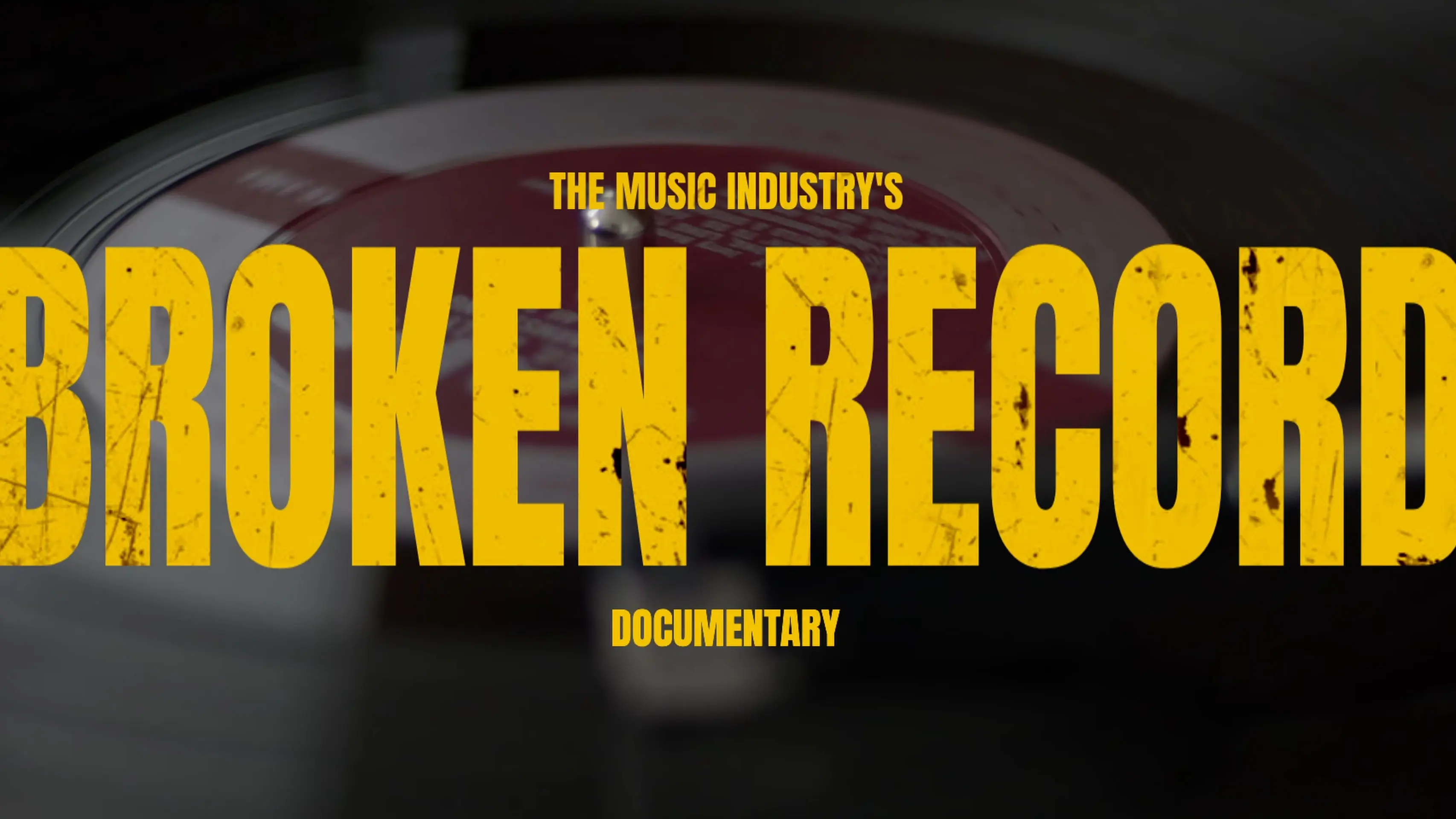 The Music Industry's Broken Record backdrop