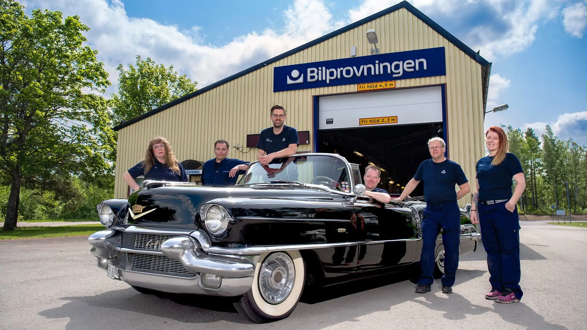 Bilprovningen backdrop