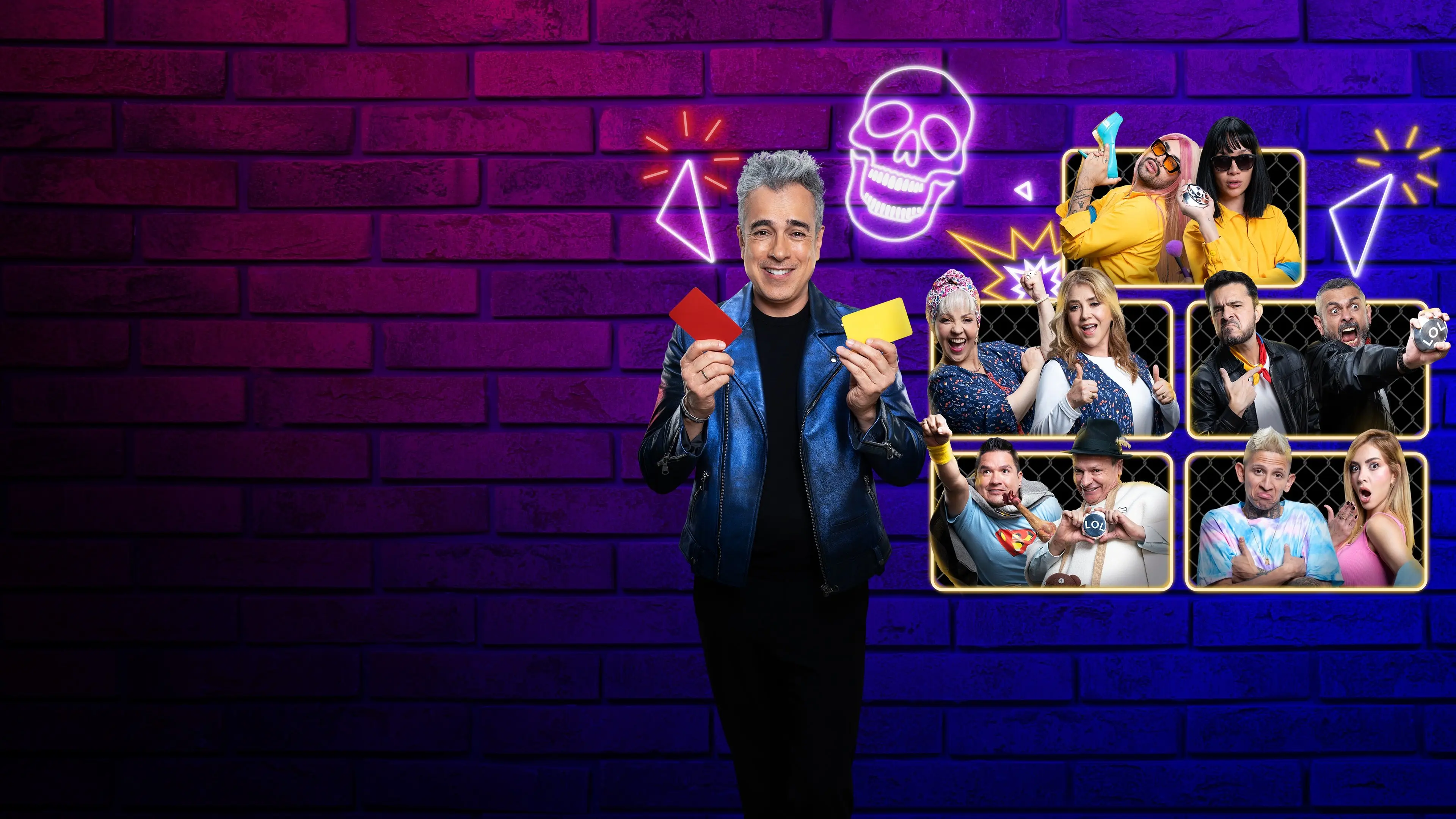 LOL: Last One Laughing Colombia backdrop