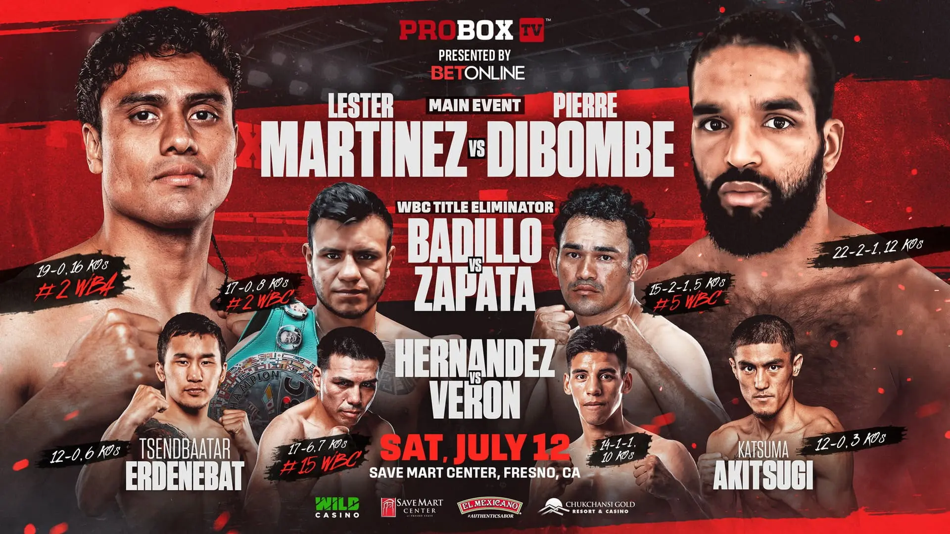 Vladimir Hernandez vs. Francisco Daniel Veron backdrop