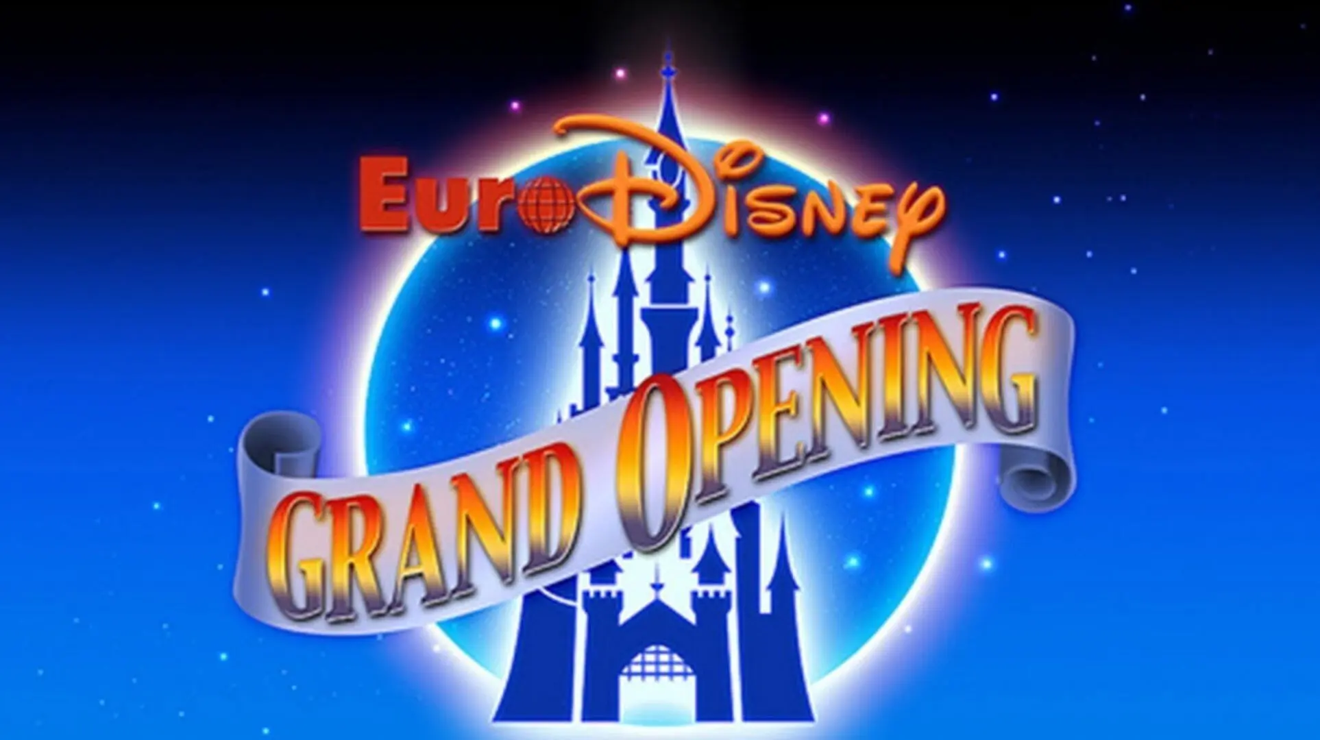 The Grand Opening of Euro Disneyland backdrop