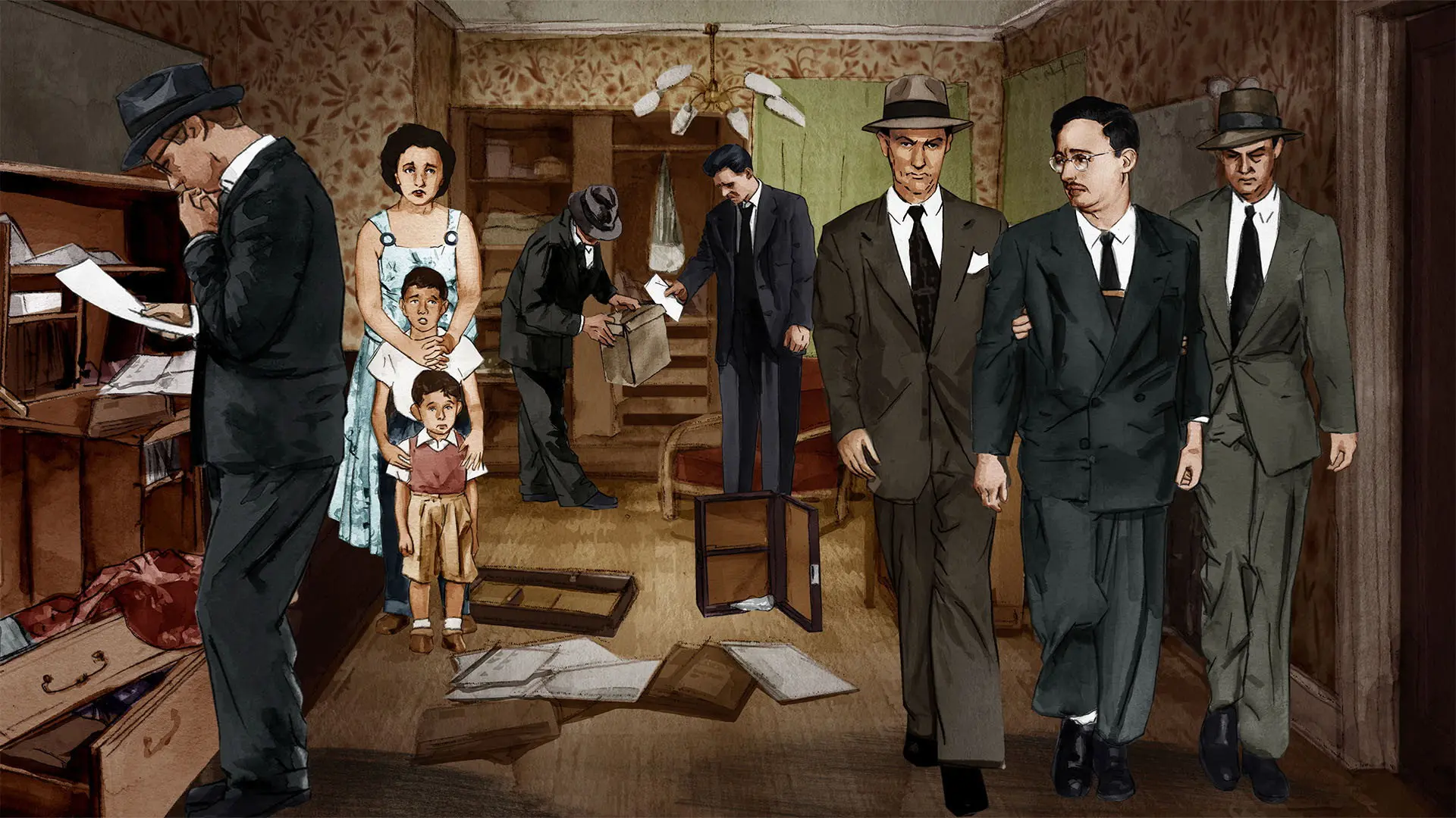 The Rosenbergs: Atomic Spies backdrop