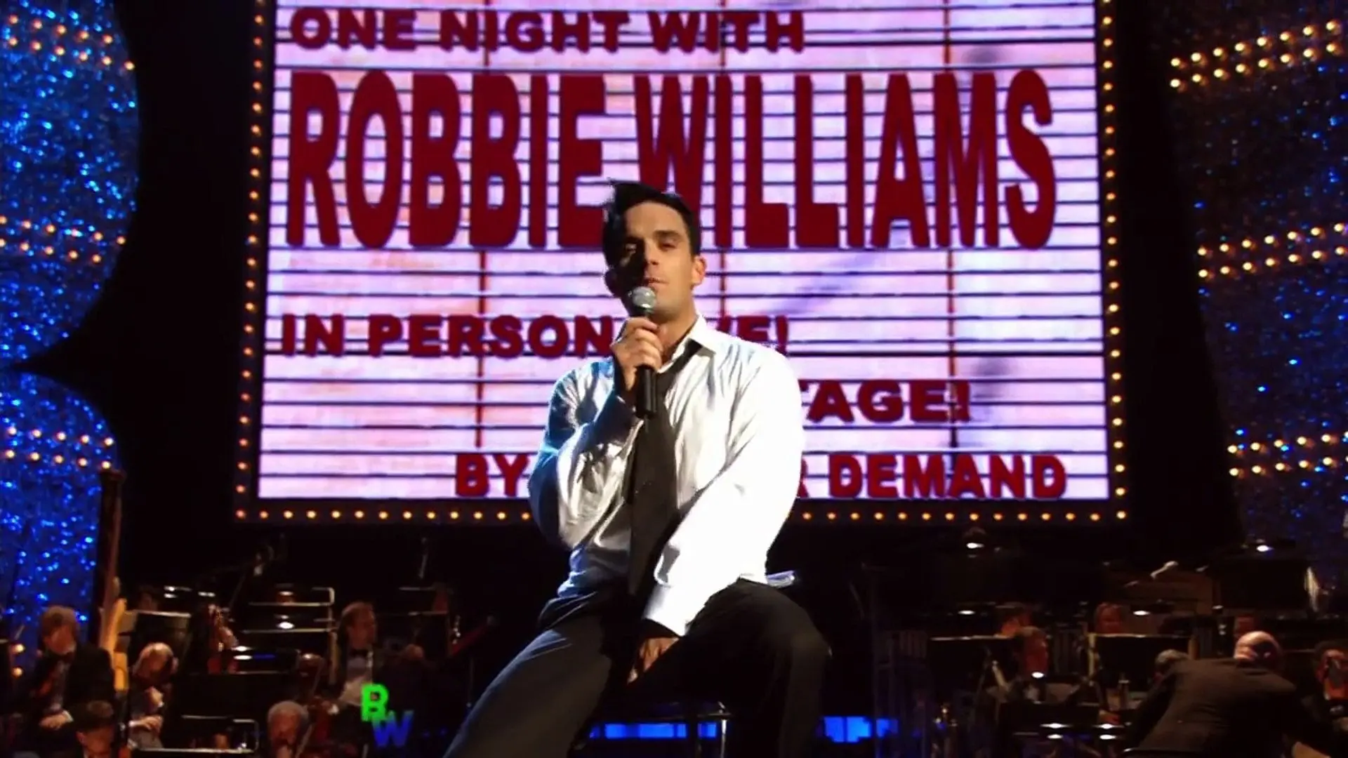 One Night with Robbie Williams backdrop