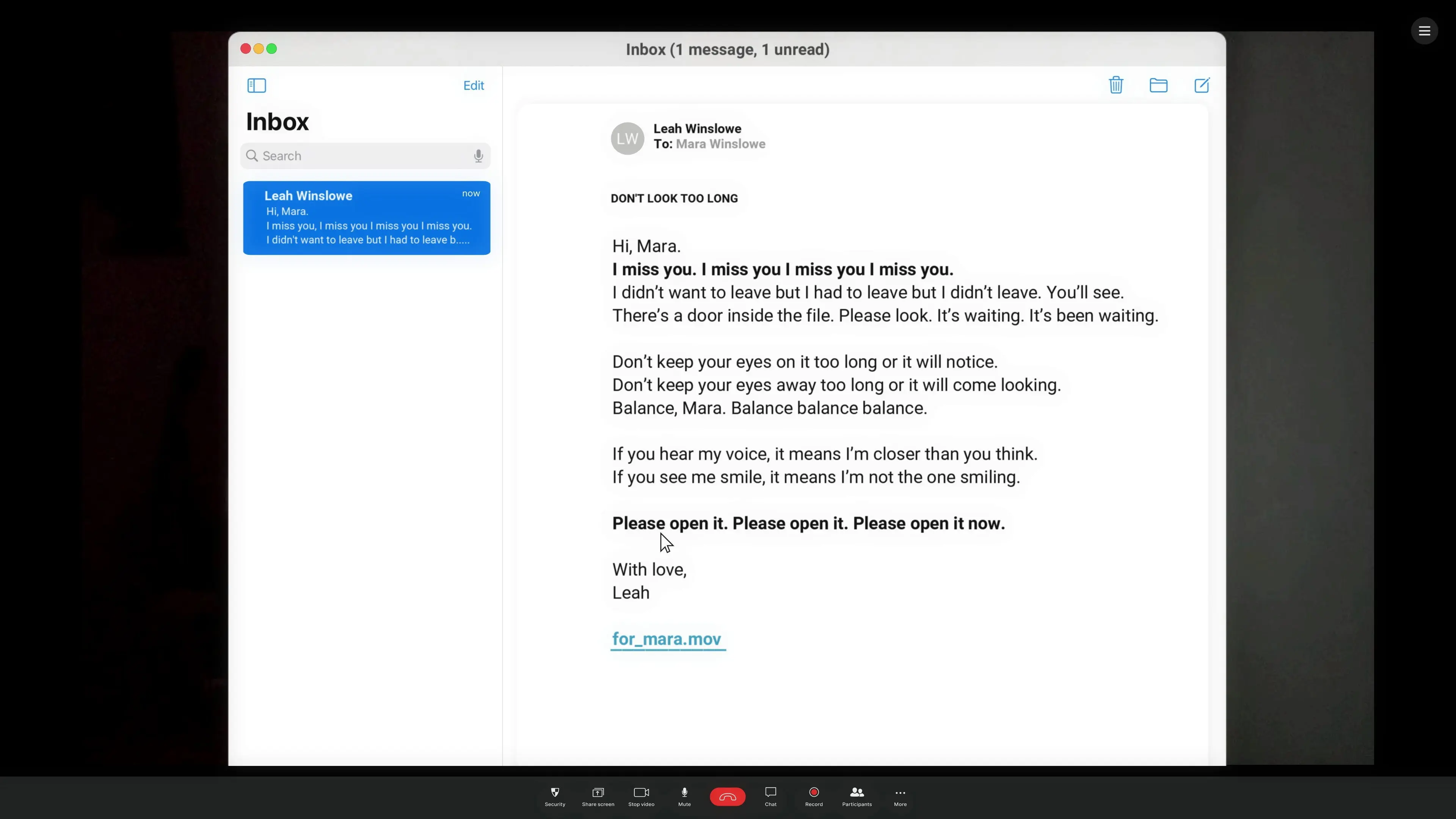 Don't Look Too Long backdrop