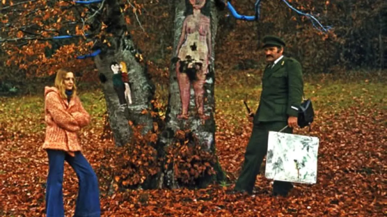 Woman with a Landscape backdrop