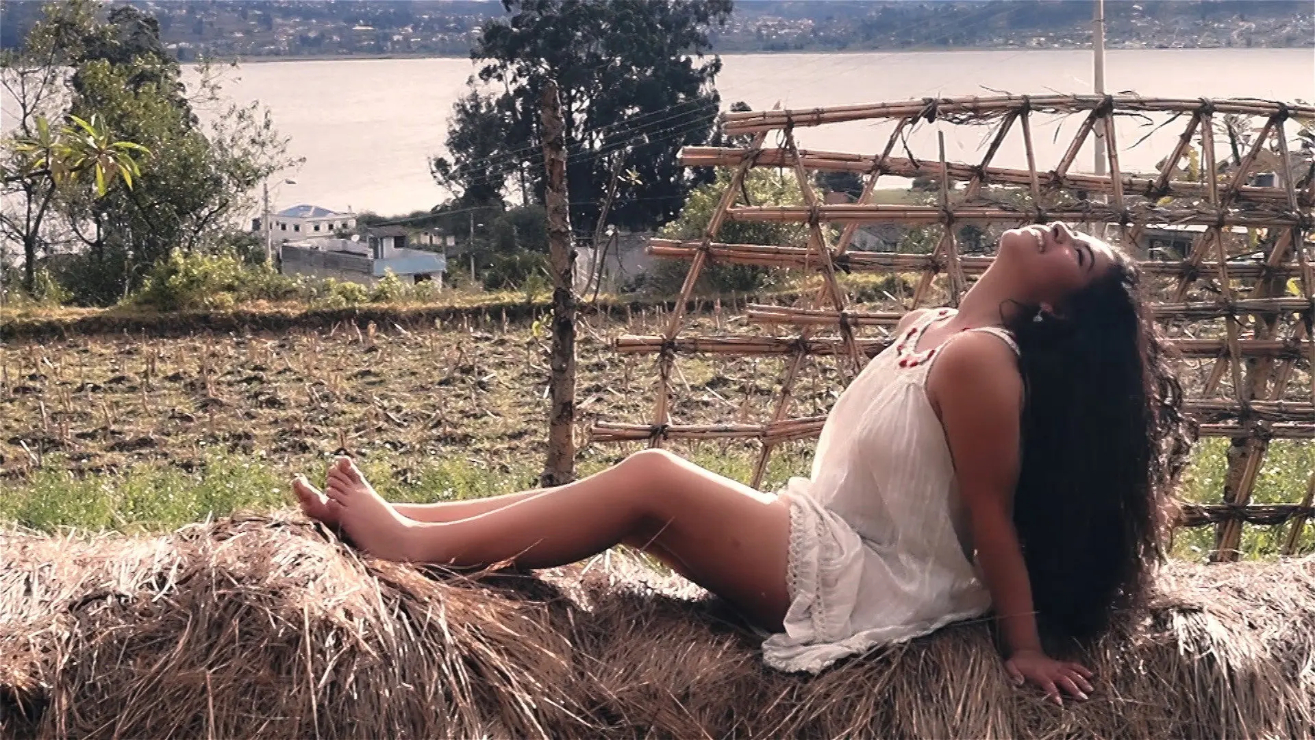 La chica del lago backdrop