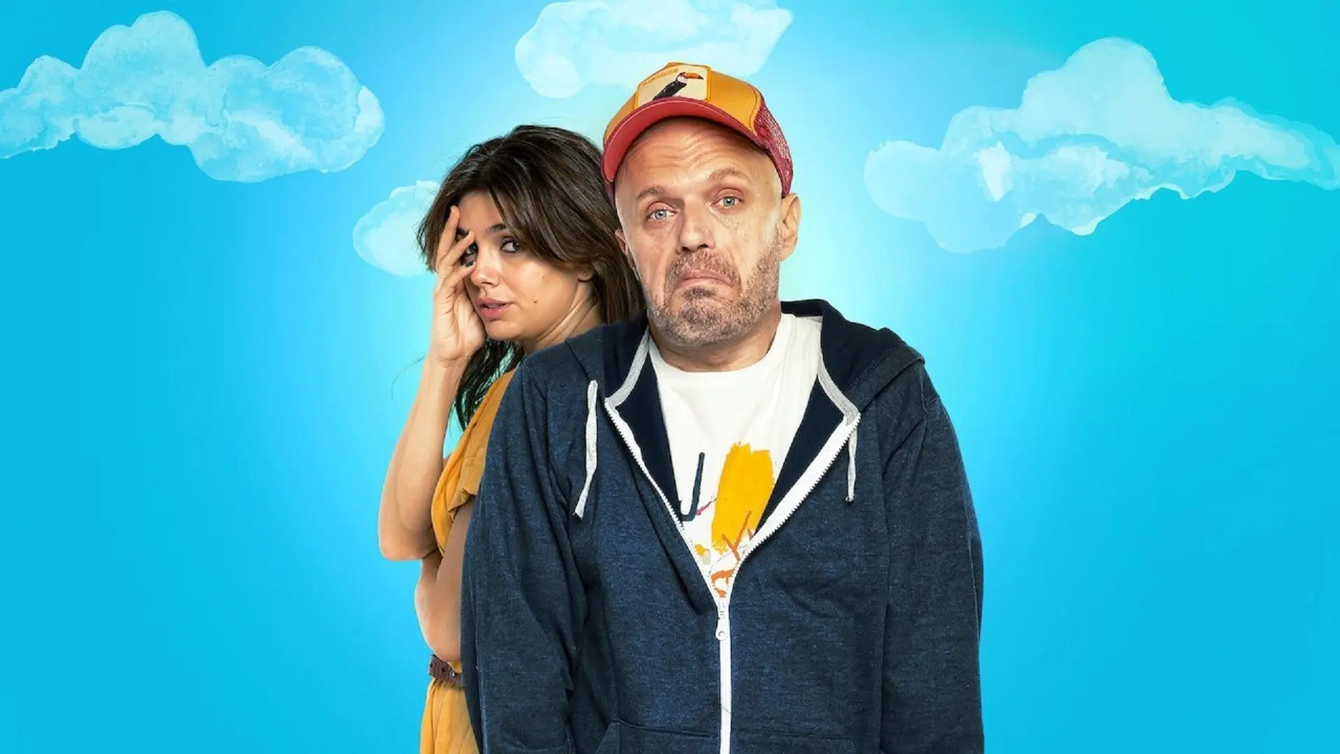 Almost Happy backdrop