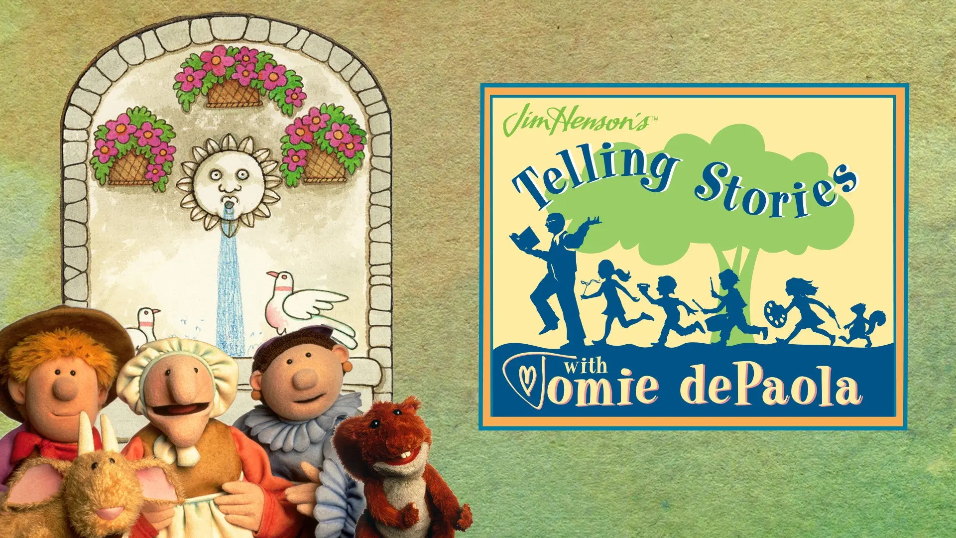 Telling Stories with Tomie dePaola backdrop