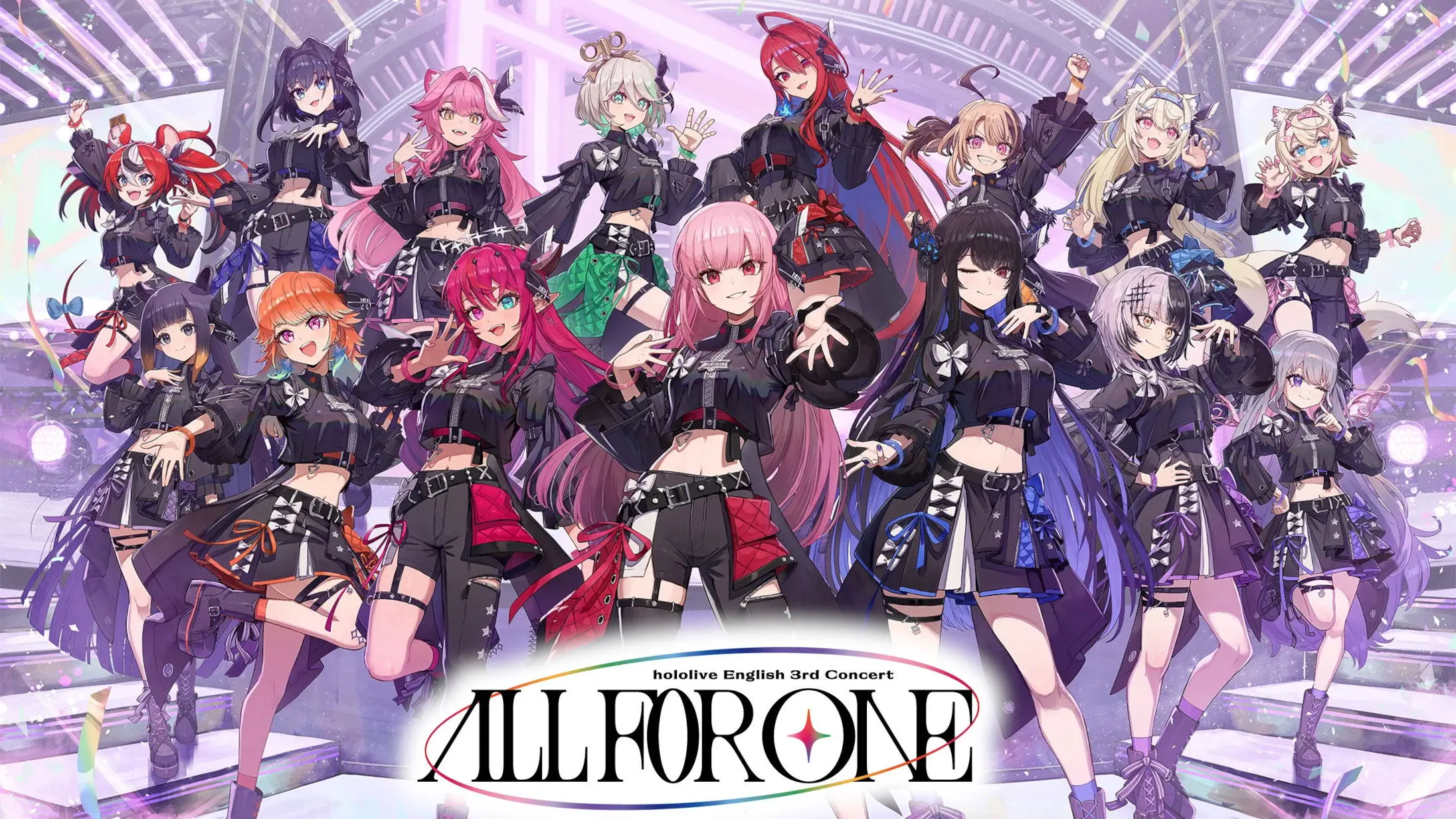 hololive English 3rd Concert -All for One- Day 1 backdrop