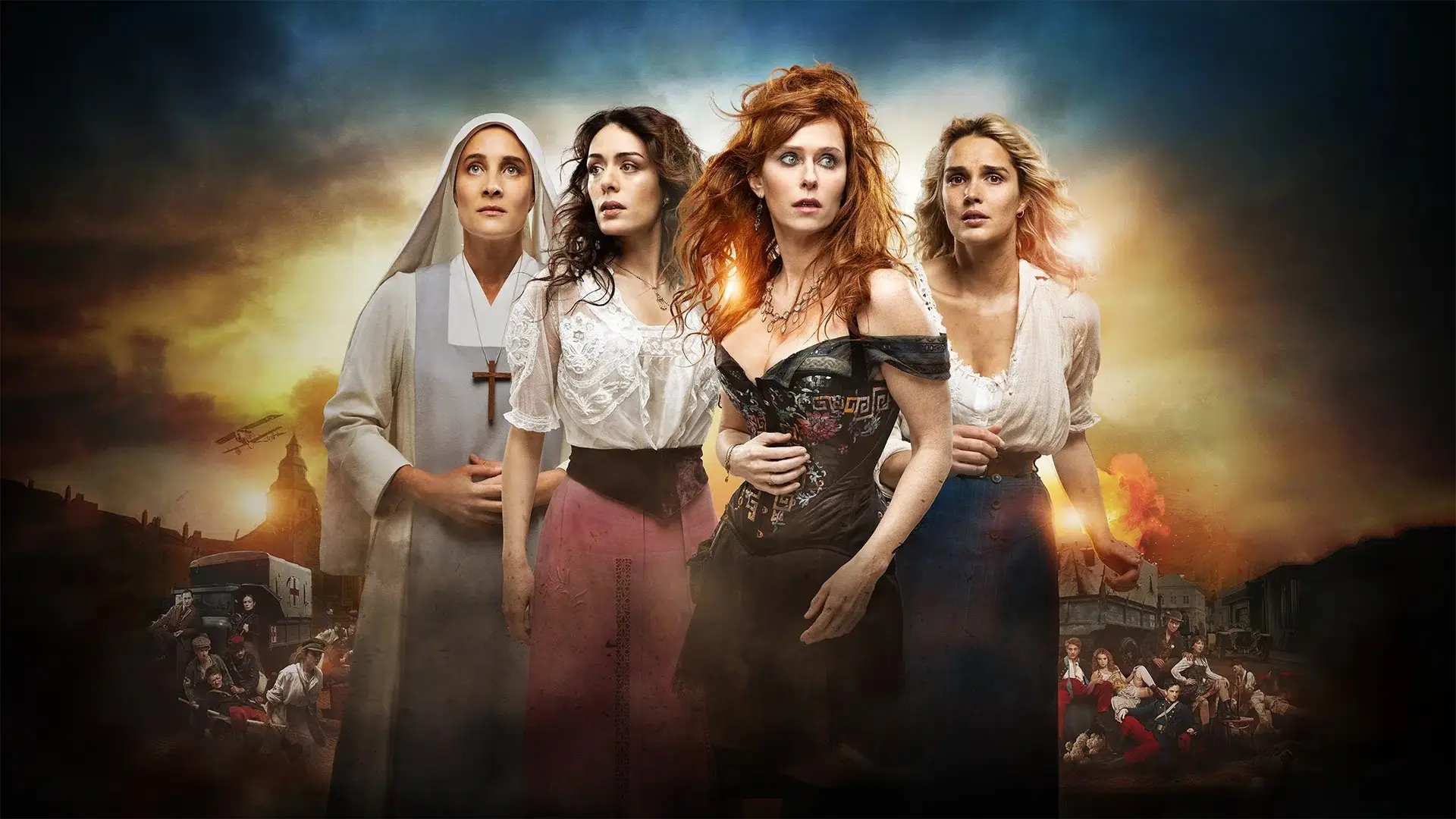 Women at War backdrop