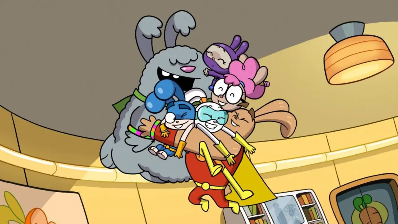 Super Duper Bunny League backdrop