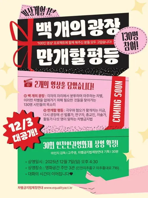 The Hundred Squares, the Blooming Equalities