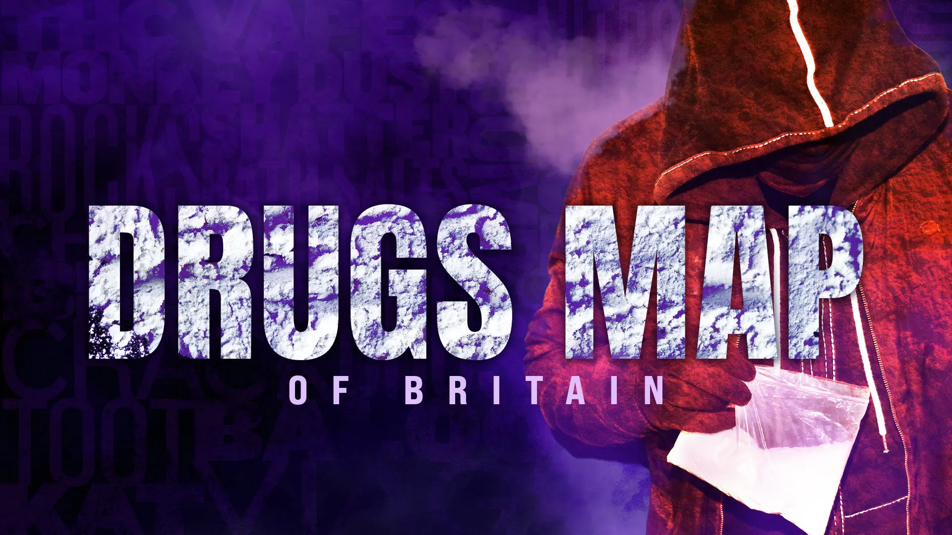Drugs Map of Britain backdrop